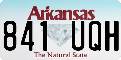 AR license plate 841UQH