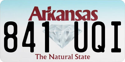 AR license plate 841UQI