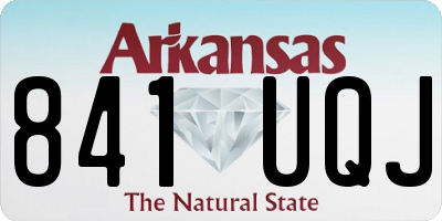 AR license plate 841UQJ