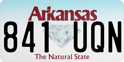 AR license plate 841UQN