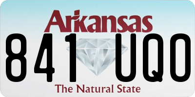 AR license plate 841UQO