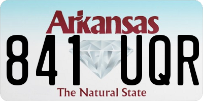 AR license plate 841UQR