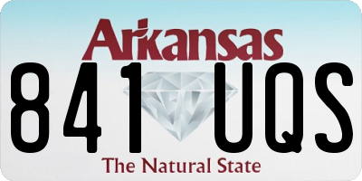 AR license plate 841UQS