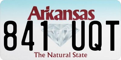 AR license plate 841UQT