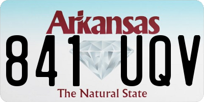 AR license plate 841UQV