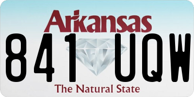 AR license plate 841UQW