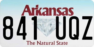 AR license plate 841UQZ