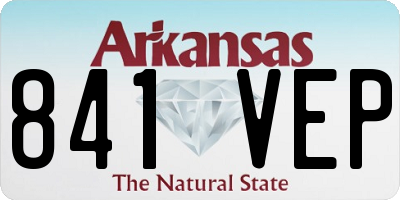 AR license plate 841VEP