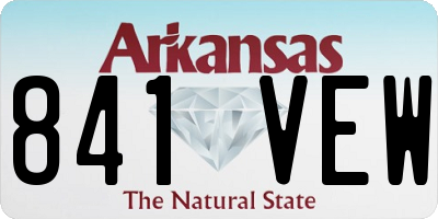 AR license plate 841VEW