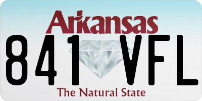 AR license plate 841VFL