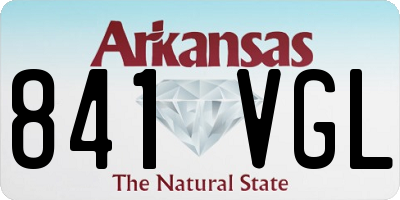 AR license plate 841VGL