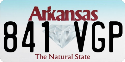 AR license plate 841VGP