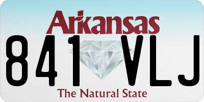 AR license plate 841VLJ