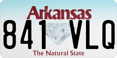 AR license plate 841VLQ