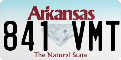 AR license plate 841VMT