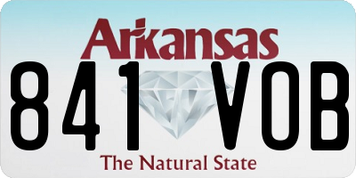 AR license plate 841VOB