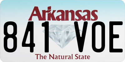 AR license plate 841VOE