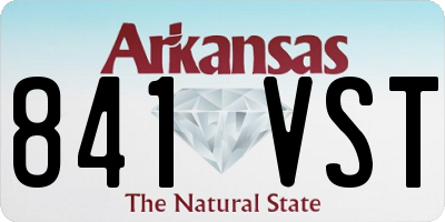 AR license plate 841VST