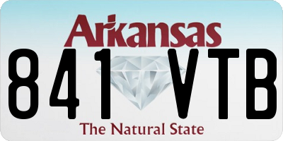 AR license plate 841VTB
