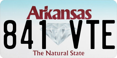 AR license plate 841VTE