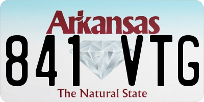 AR license plate 841VTG