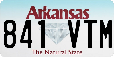 AR license plate 841VTM