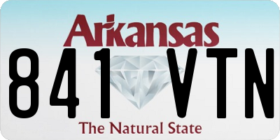AR license plate 841VTN