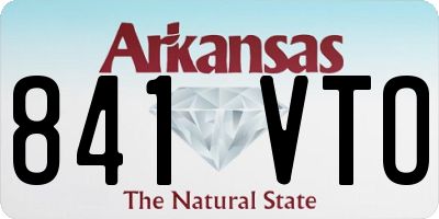 AR license plate 841VTO