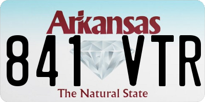 AR license plate 841VTR