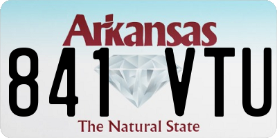 AR license plate 841VTU
