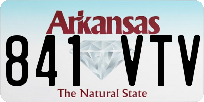 AR license plate 841VTV