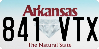 AR license plate 841VTX