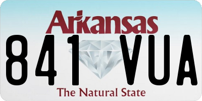 AR license plate 841VUA