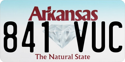 AR license plate 841VUC