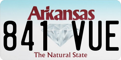 AR license plate 841VUE