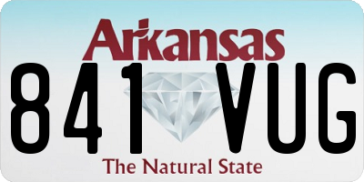 AR license plate 841VUG