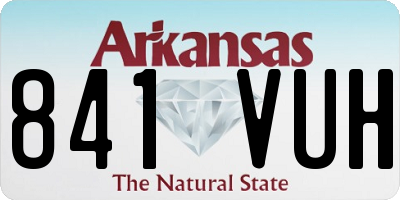 AR license plate 841VUH