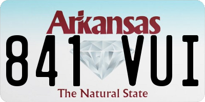 AR license plate 841VUI