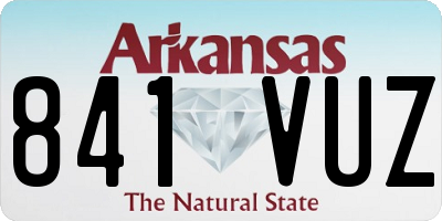 AR license plate 841VUZ