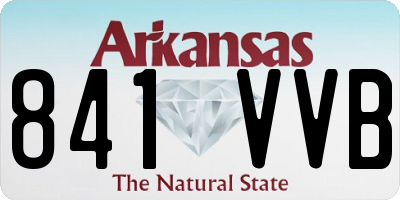 AR license plate 841VVB