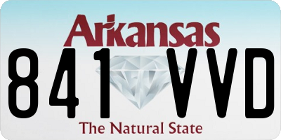 AR license plate 841VVD