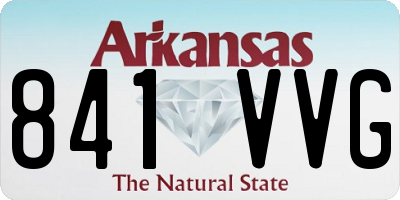 AR license plate 841VVG