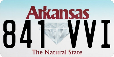 AR license plate 841VVI