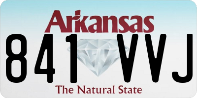 AR license plate 841VVJ