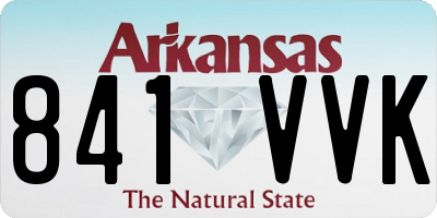 AR license plate 841VVK