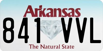 AR license plate 841VVL