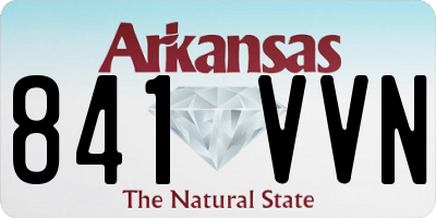 AR license plate 841VVN