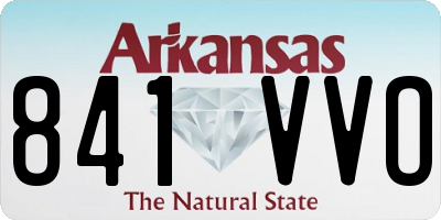 AR license plate 841VVO