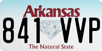 AR license plate 841VVP