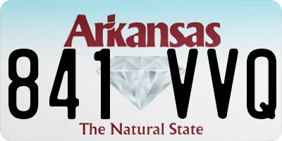 AR license plate 841VVQ